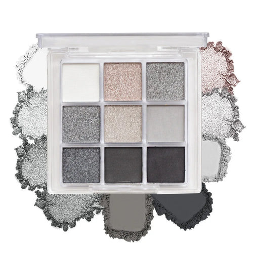 9-Grid Eyeshadow Palette Purple Glitter Pearlescent Matte Eye Shadow Shimmer Makeup Long Lasting Women Beauty Eye Cosmetics