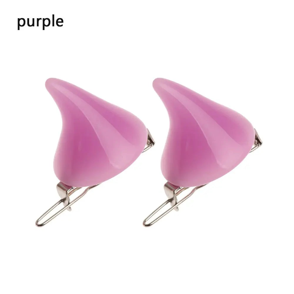 2PCS Fashion New Small Demon OX Horn Hair Clips Women Grils Halloween Party Cosplay Pin Hairpins Headwear Hair Styling Accessory