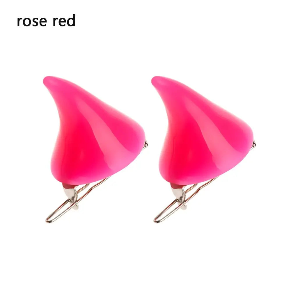 2PCS Fashion New Small Demon OX Horn Hair Clips Women Grils Halloween Party Cosplay Pin Hairpins Headwear Hair Styling Accessory